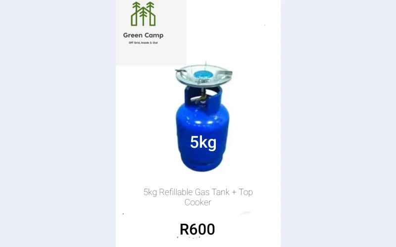 5kg Gas Tank including cooker top