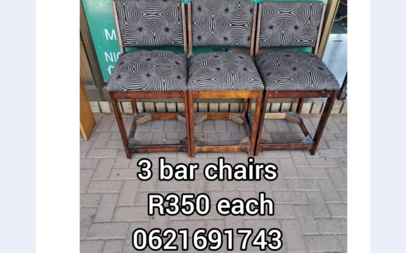 Pawnshop.we sell variaty of items .today  we brought  good 3 bar stool for ypur customers seat comfortable