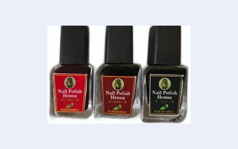Nail polish henna.we sell good quality nail polish henna in different colours. Many who have used continues to come for more and recommend others to do so.do want your nails to keep on shinning. give us  we shall give asolution about that