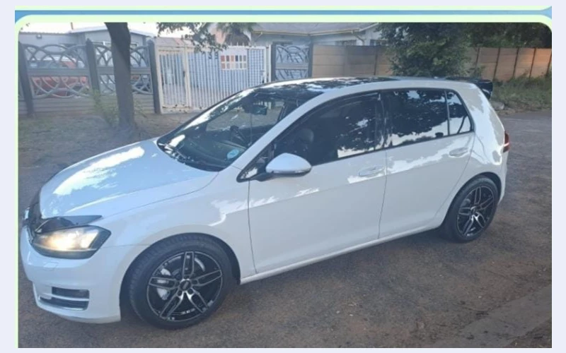 Golf 2013 for sell.still in perfect running condition and negotiable. It has sunroof, heated seats ,spare key ,new mags and fitted tyres.very comfortable car and speedy