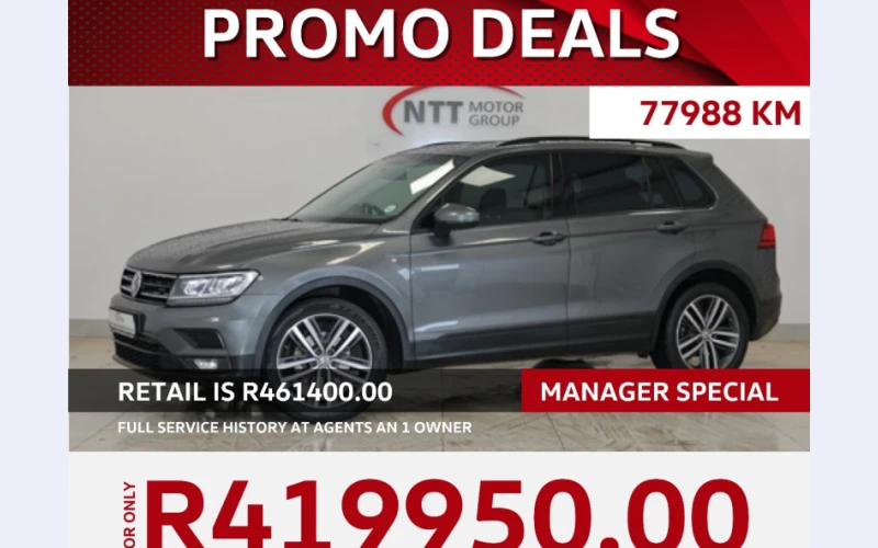 Tiguan car in boksburg for sell.very comfortable car with heated seats,ambient lighting and digital cockpit.call us for more information we will help you quickly