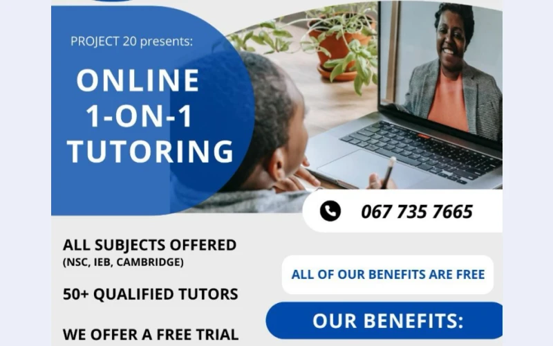 Tutoring services in Johannesburg. First lesson is free .we do arrange classes for you and comfortable. Join us to pass your exams with good marks and for better future