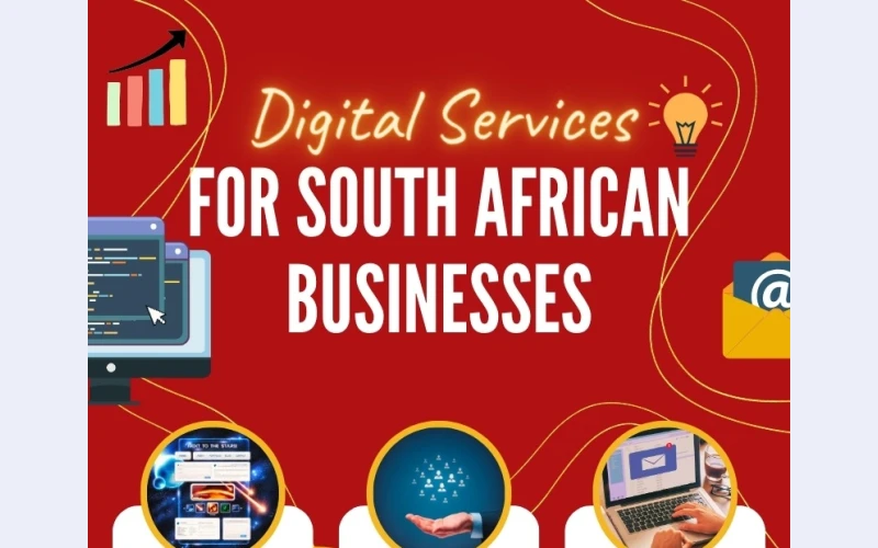 Digital services in Hatfield. It inculdes hosting, design,domain name or transfer up to 7 pages,business emails, contact form, maps,social links and many others digital services