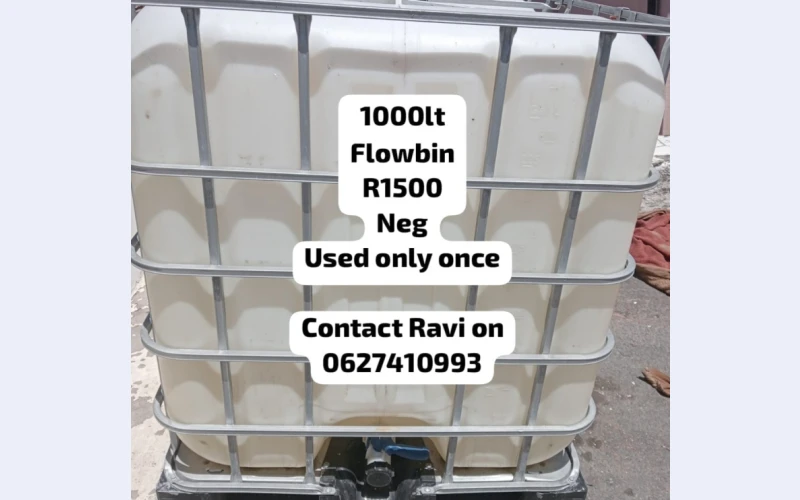 Flowbin in secunda.They can be used for storage, transport, and dispensing of different materials, making them an ideal choice for businesses in different applications