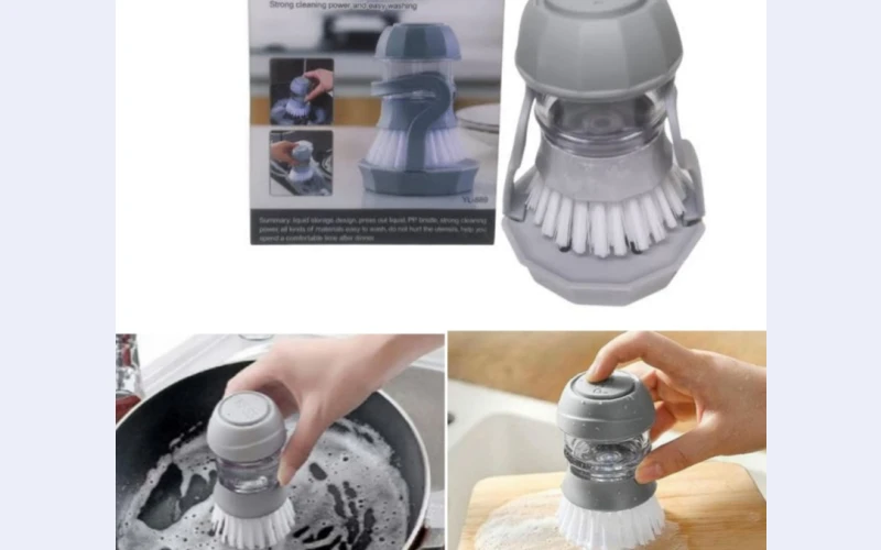 Soap dispensing cleaning brush pot brush with holder .it also effectively remove tough left over and its afford. Place your quickly