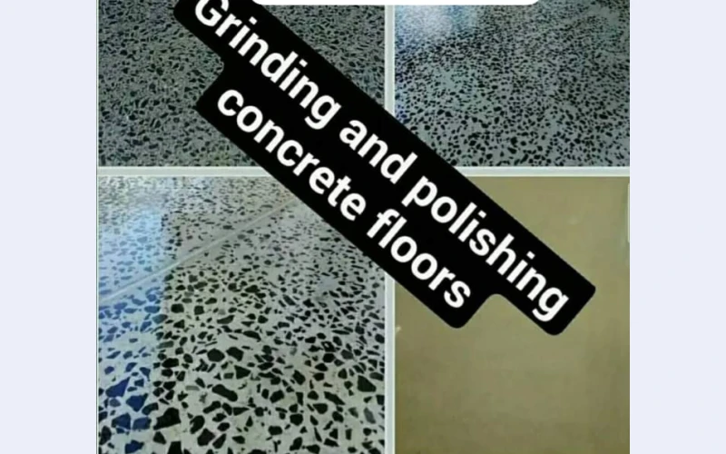 Grinding and polishing concrete floor in capetown. We specialize in removing paints, expoxies,dirt and improve safety. call us for quality services