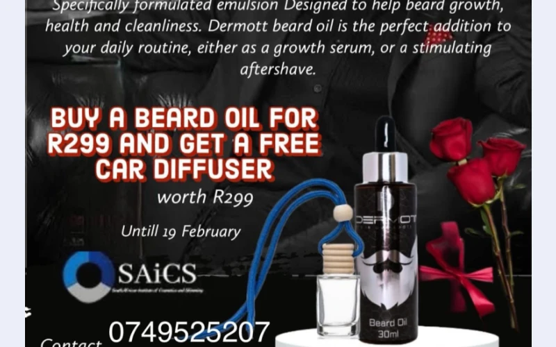 Bear oil in Johannesburg. Formulated to help beard groth health and clean.makes smell good