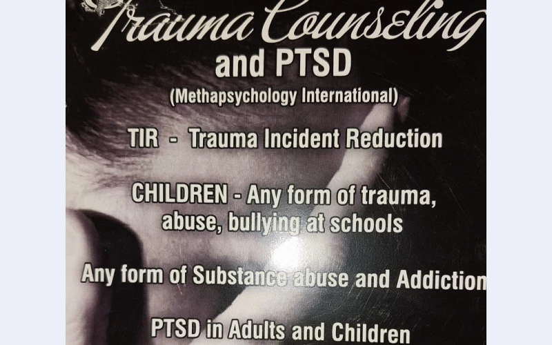 Trauma counseling in cenurion.we assist in bullying at school,trauma incident reduction,any foam of trauma, abuse join our group we shallassist you in aprofessional way