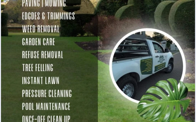 Gardening services in nelspruit. We specialize in paving, trimming, weed removal,tree feeling,garden care, pressure cleaning, refuse removal.drop  acall we will help u