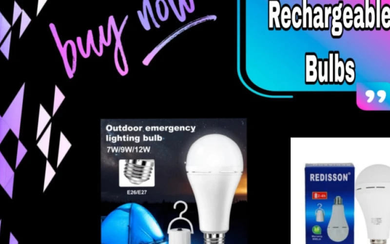 Rechargeable bulbs in Kimberely for sell.very good bulbs which lasts longer and light like sunlight. Less not allow loadshedding take full control of us