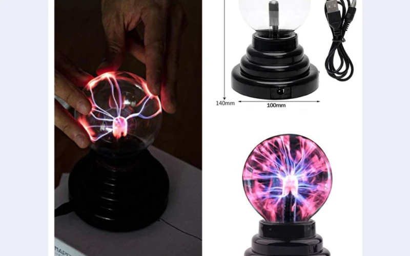 Min plasma lights in roodeport for sell.plung into electricity, turn turn on the lamp the ball  will out many long pink light around it.you cant the light by fingers