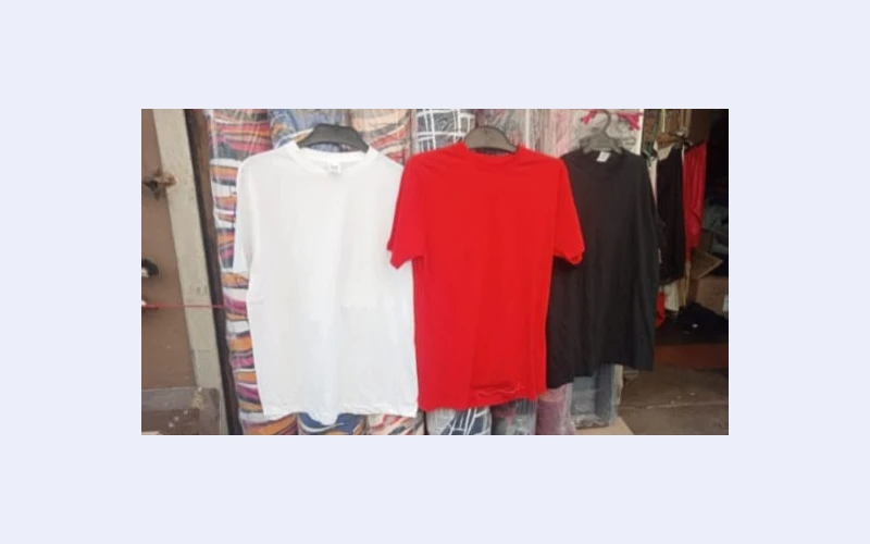 Tshirts in durban for sell. Our tshairts are made of fine material and get fed quickly. They are durable and affordable