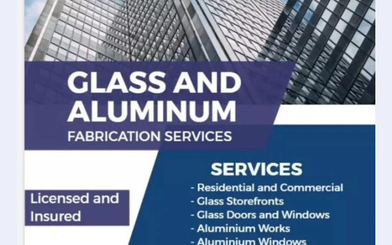 Glass and aluminum in durban experts. We specialize in doors and window fabrication.some pf the things we di fameless shower, glass replacement etc