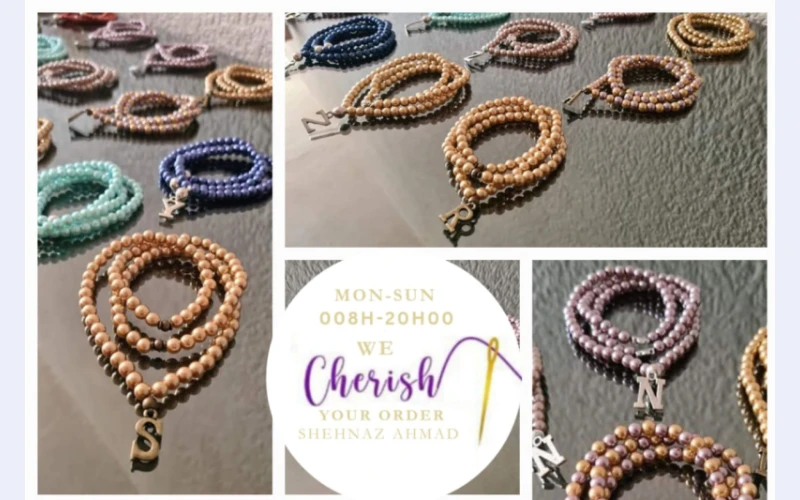 Cherish in edenvale for .its 100 beads tasbee with intial.buy from us affordable tasbee and of good quality