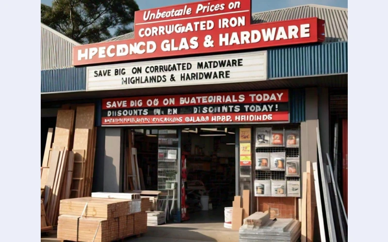 Unbeatable Prices on Corrugated Iron and IBR at Highlands Glass and Hardware