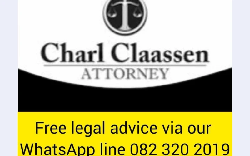 Expert Legal Guidance  Charl Chaassen Attorney Free Consultation via whatsapp