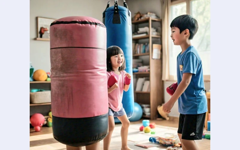 kiddies-boxing-punching-bag---freestanding-fitness-for-kids---relieve-stress--have-fun