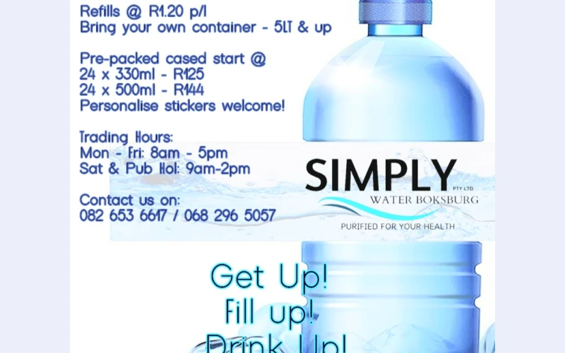 Simply Water Boksburg: Your Trusted Source for Pure and Refreshing Water