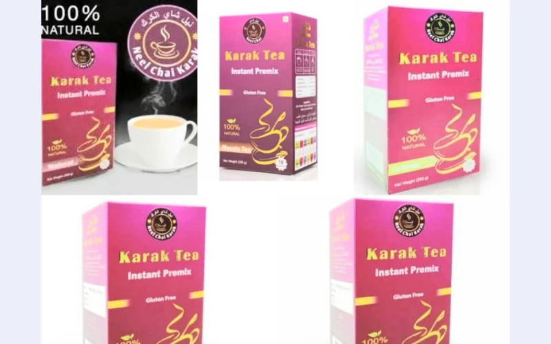 Neel Chai Karak Instant Premix Tea - 100% Natural, Gluten-Free, and Delicious!