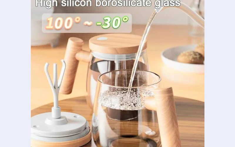 Innovative Self-Stirring Mug - Beautiful Design and Durable Borosilicate Material
