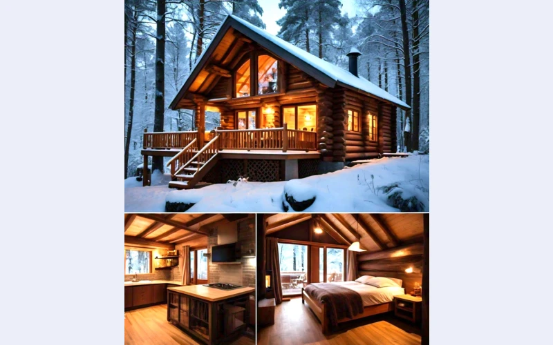Cozy 5m x 7m Log House for Sale