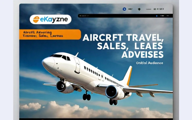 Advertise or Book Aircraft Travel and Charters  on eKayzone - South Africa's Leading online advertise site