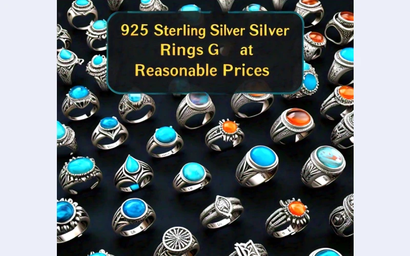 925 Sterling Silver Rings for sale
