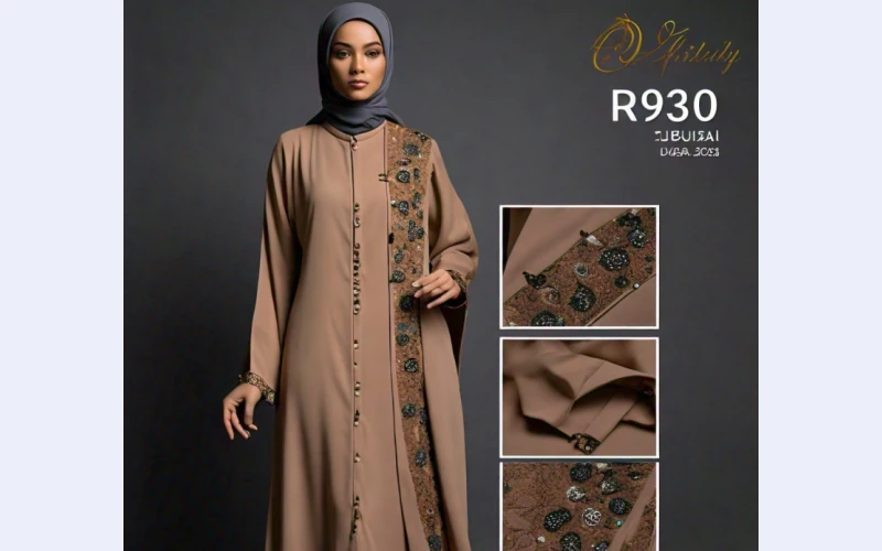 Beautiful 3-Layer Dubai Made Umbrella Abaya  for sale