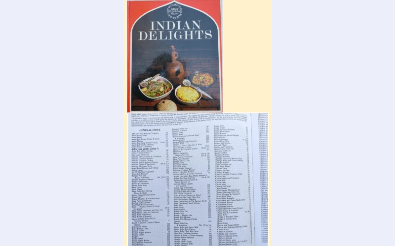Book : Indian cook book, 393 pagesa