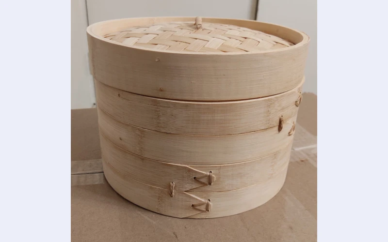 bamboo-steam-basket25-cm-diam-2-tier-almost-new