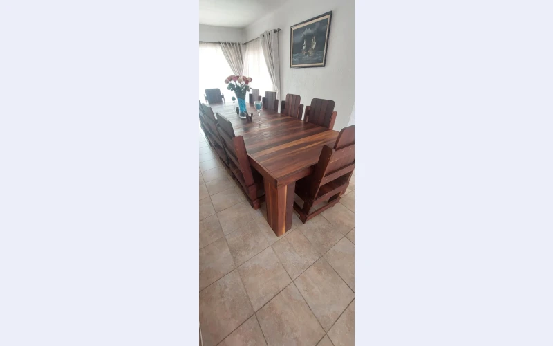 few-items-for-sale-wooden-dinning-table-and-chairssize-5-boots-trolley-and-barstool