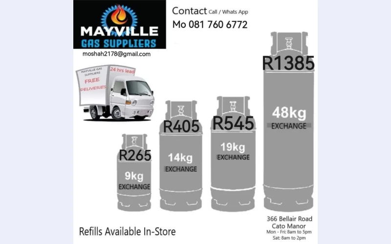 Need Gas in DURBAN for your home or business?