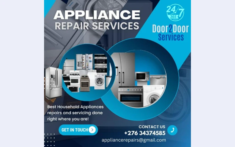 APPLIANCE REPAIRS AND SERVICE ALL OUR SERVICES HAVE 12 MONTHS GAURANTEE