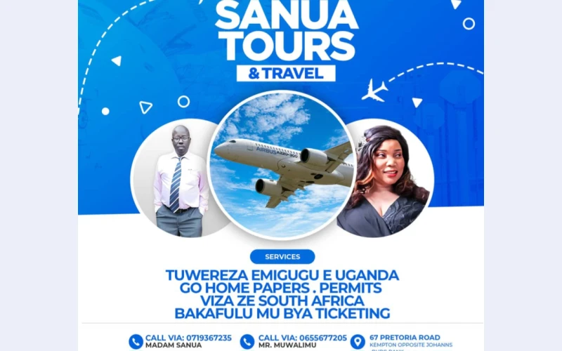 Book Air Tickets, Hotels, and Travel Permits with SANUA Tours and Travels