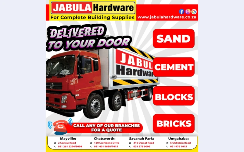 Hardware drive thru avilable in pretoria with all building materials whats amazing we decided to olower prices to make it easier every one can access the materials