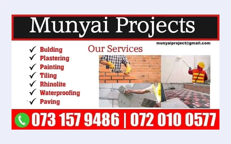 We do building,plastering, paving and painting. Let our home look attractive by dependable service providers