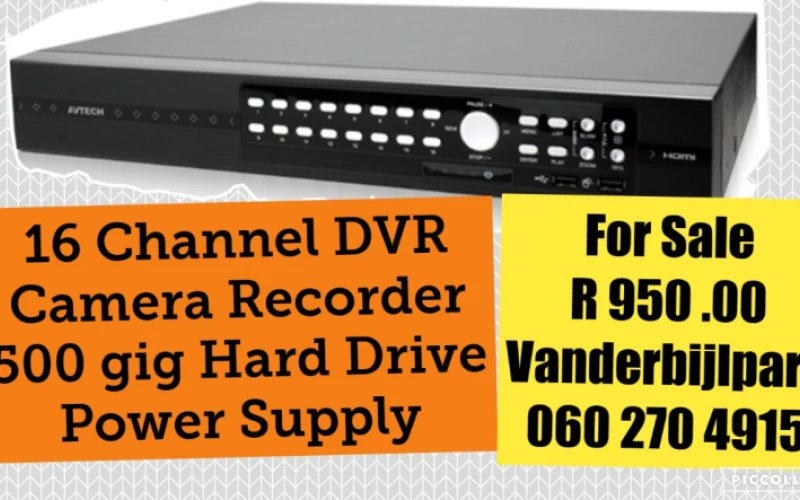 16 channel dvr camera recorder.its connecting analog cameras via coaxial cables enabling them access remotely.live securely with this camera system