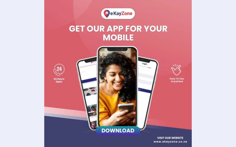 Download eKayzone S.Africa app for your mobile to advertise free or shop