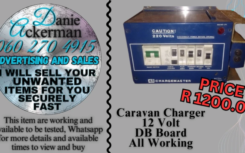 Caravan charger in westvile. Provides advanced  functions like airconditioning to  extent  battery life.and ability to charge different batteries