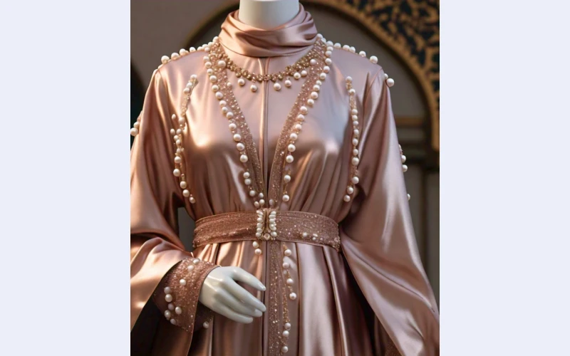 luxurious-rose-gold-abaya-with-pearls---limited-time-offer