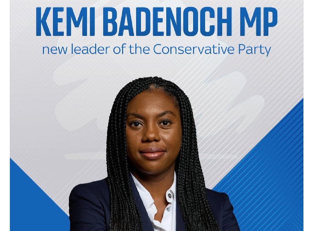 Kemi Badenoch Elected as New UK Conservative Leader