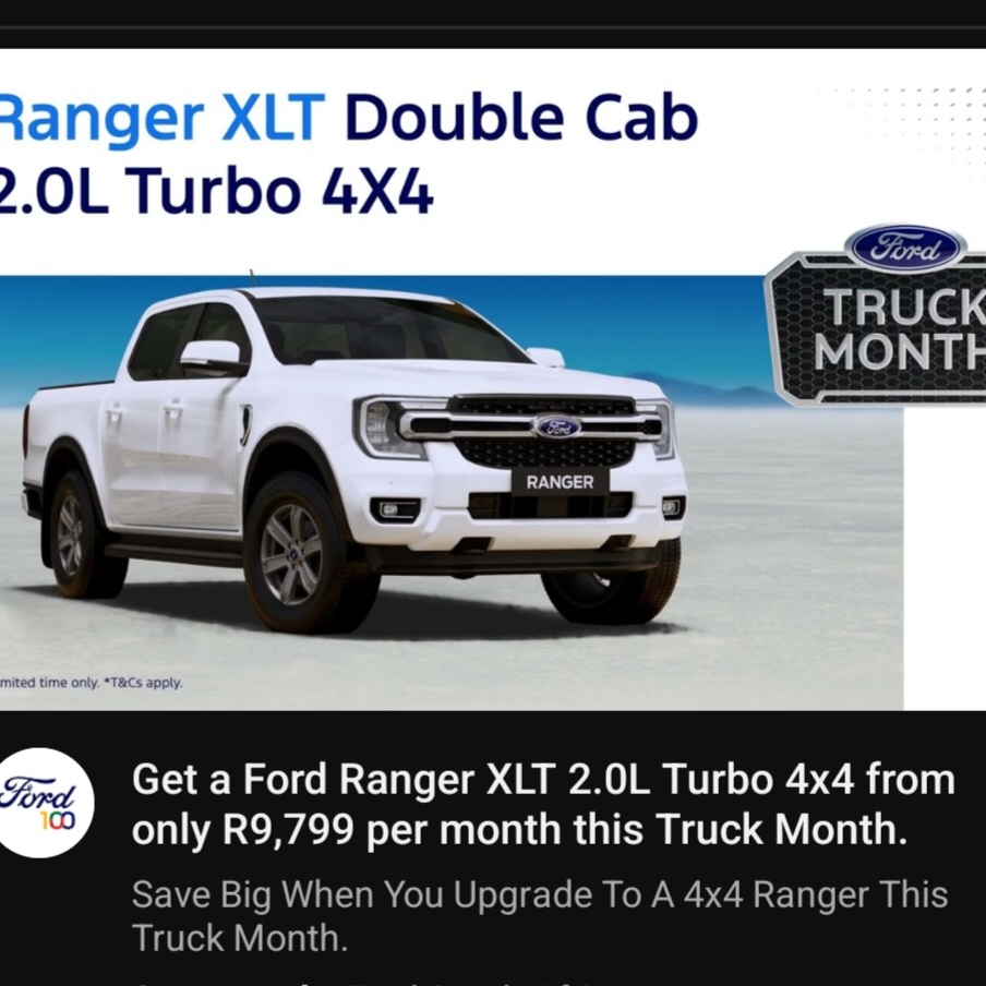 Ford Ranger 2.0L Turbo XLT 4x4 HR 6AT - 0% Deposit | Buy Now"