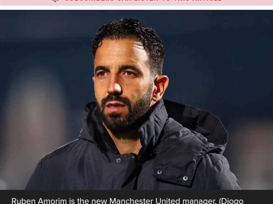 Ruben Amorim named as new Manchester United manager