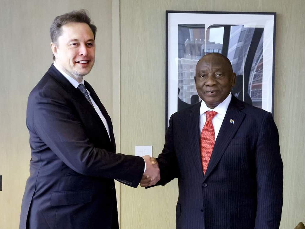 President Cyril Ramaphosa Meets with Elon Musk in New York