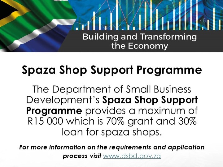 Apply for R15K Spaza Shop Support Programme Grant