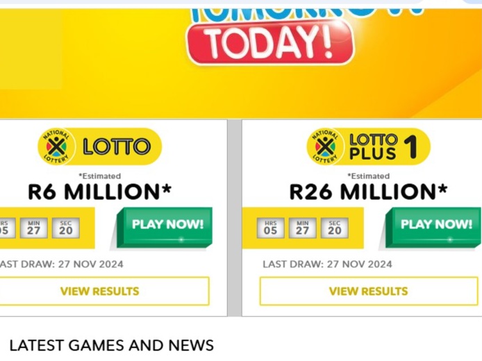 Lotto South Africa Nov 30, 2024: R26M Jackpot and 29 Nov Powerball Results