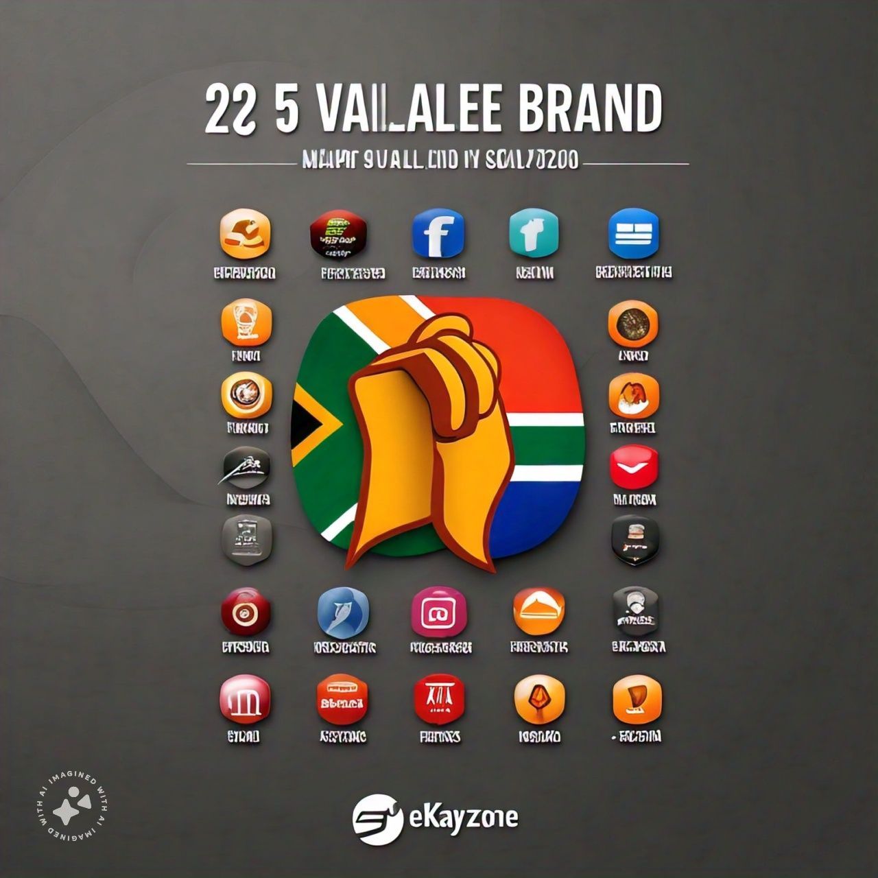 The list of 25 most important company brands in South Africa